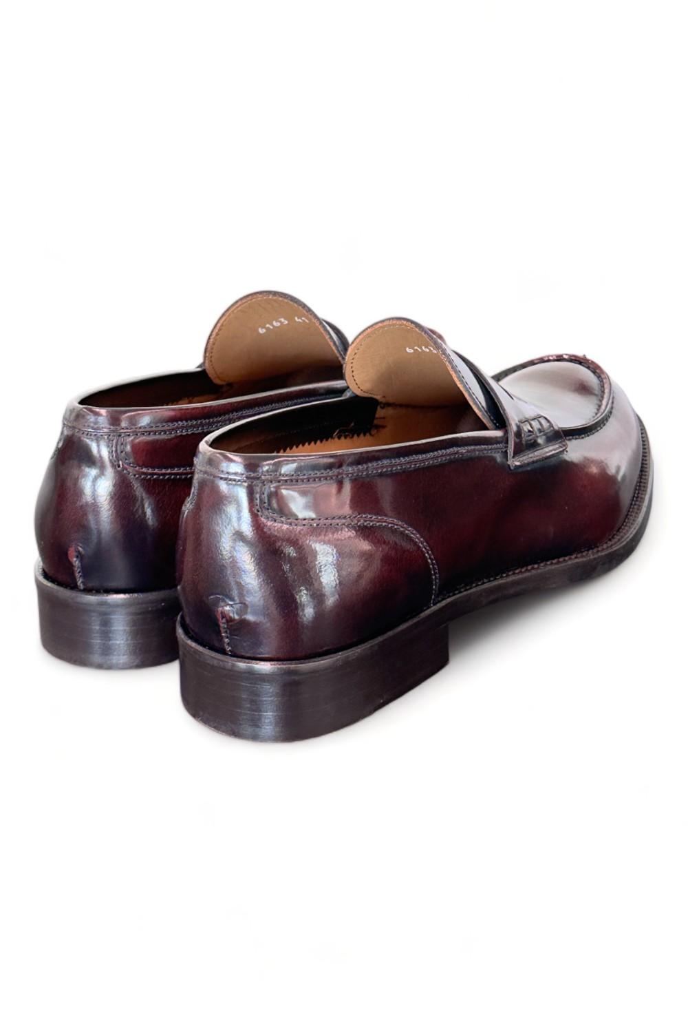 Mocassino spazzolato bordeaux Franco Fedele 