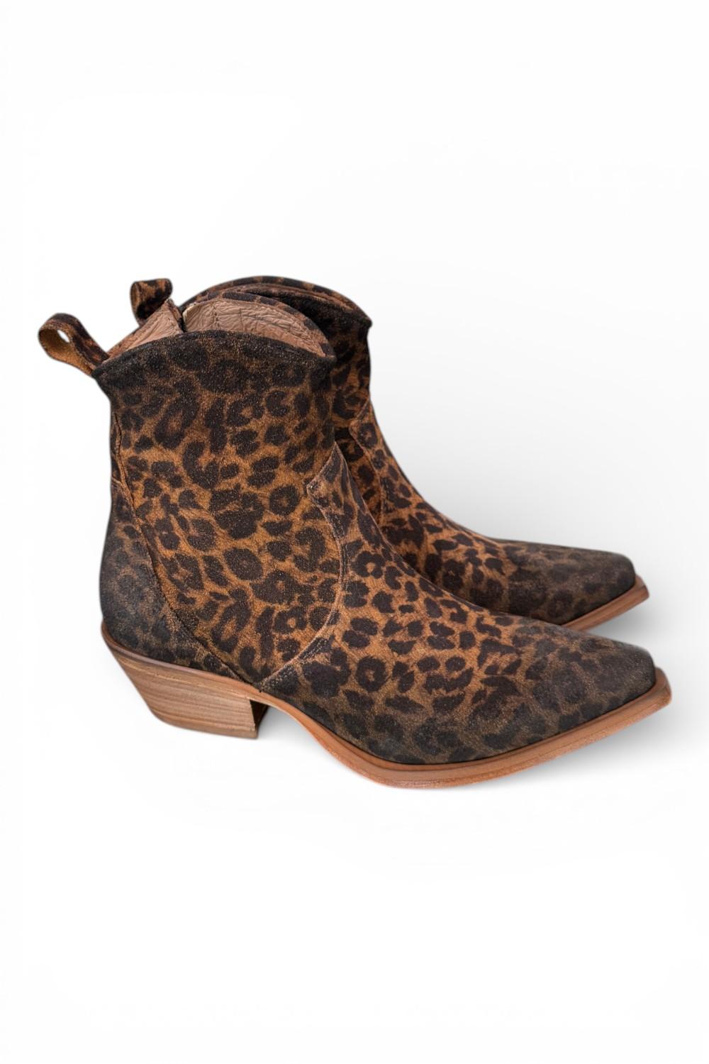 Stivaletto texano suede leo Metisse<BR/> 
