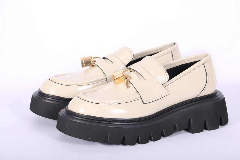 Mocassino lucchetto naplak panna XL Stokton<BR/> 