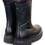 Stivaletto zip pelle nera  Lorenzo Mari 