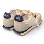 Sneaker uomo 4B12 Vintage Run beige blu 