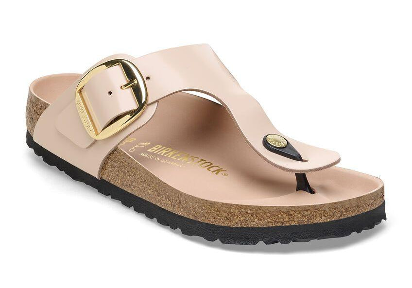 Ciabatta Gizeh Big Buckle shine beige Birkenstock 1026550 