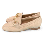 Mocassino accessorio suede beige Francesco B.<BR/> 
