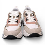 Sneaker donna Voile Blanche Club 105 bianca beige rosa 1N61 