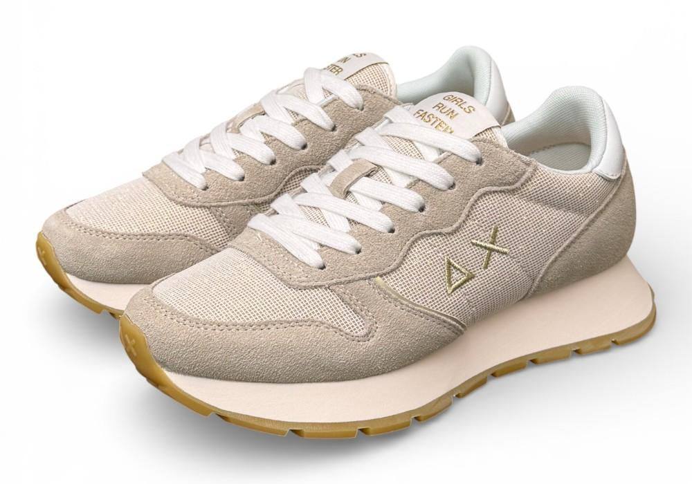 Sneaker donna Sun 68 Ally glitter beige oro 
