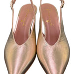 Slingback pelle platino Ranye T70<BR/> 