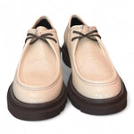 Scarpa allacciata ingegnere naplak latte Les Tulipes 
