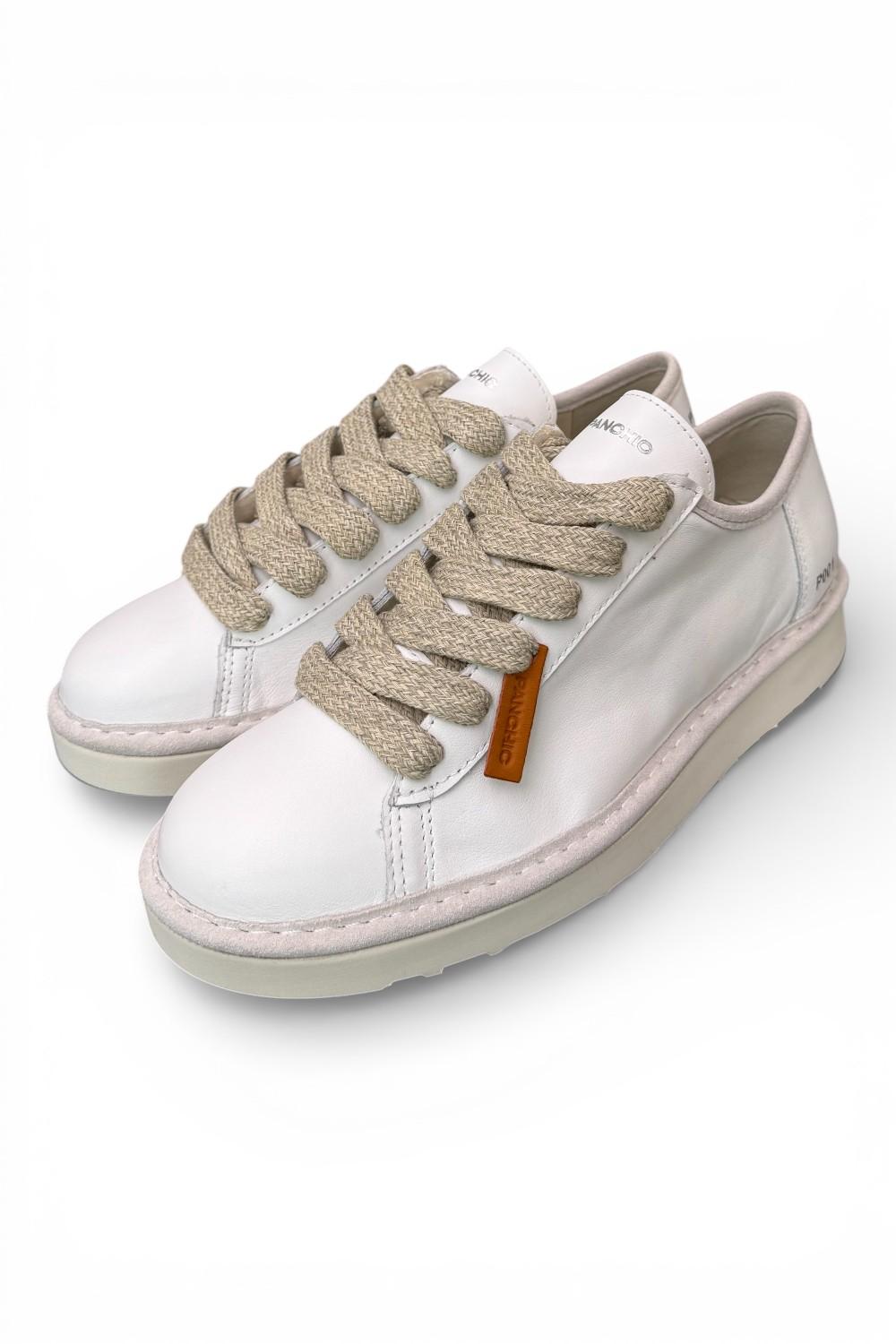 Allacciato uomo Panchic P01 leather white<BR/> 