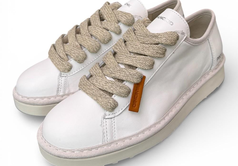 Allacciato uomo Panchic P01 leather white<BR/> 
