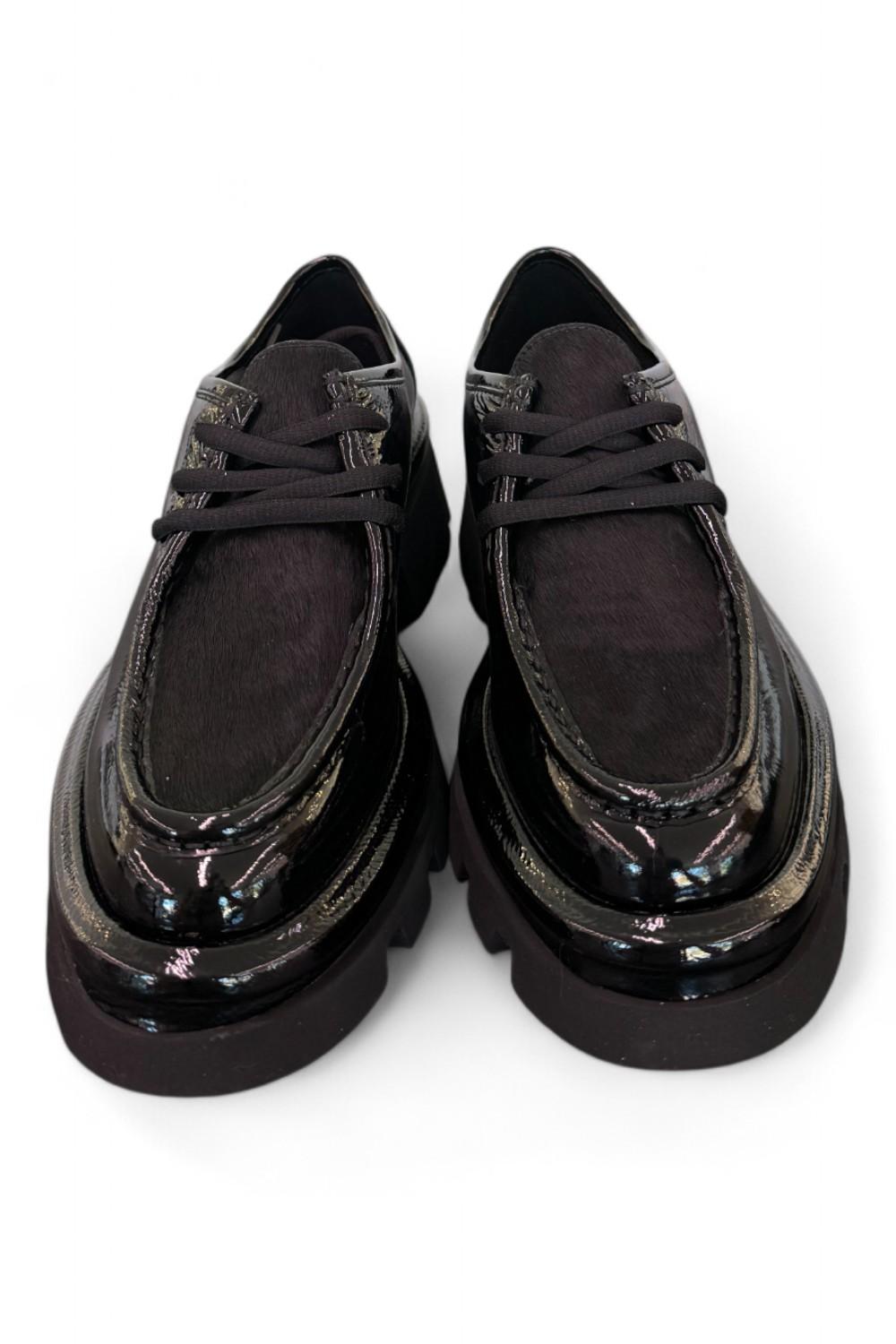Scarpa allacciata ingegnere naplak nero Bruno Premi 