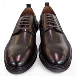 Scarpa allacciata pelle spazzolata ebony Marco Ferretti 
