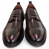 Scarpa allacciata pelle spazzolata ebony Marco Ferretti 