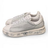 Sneaker donna Belle 8158 Premiata bianca strass argento 