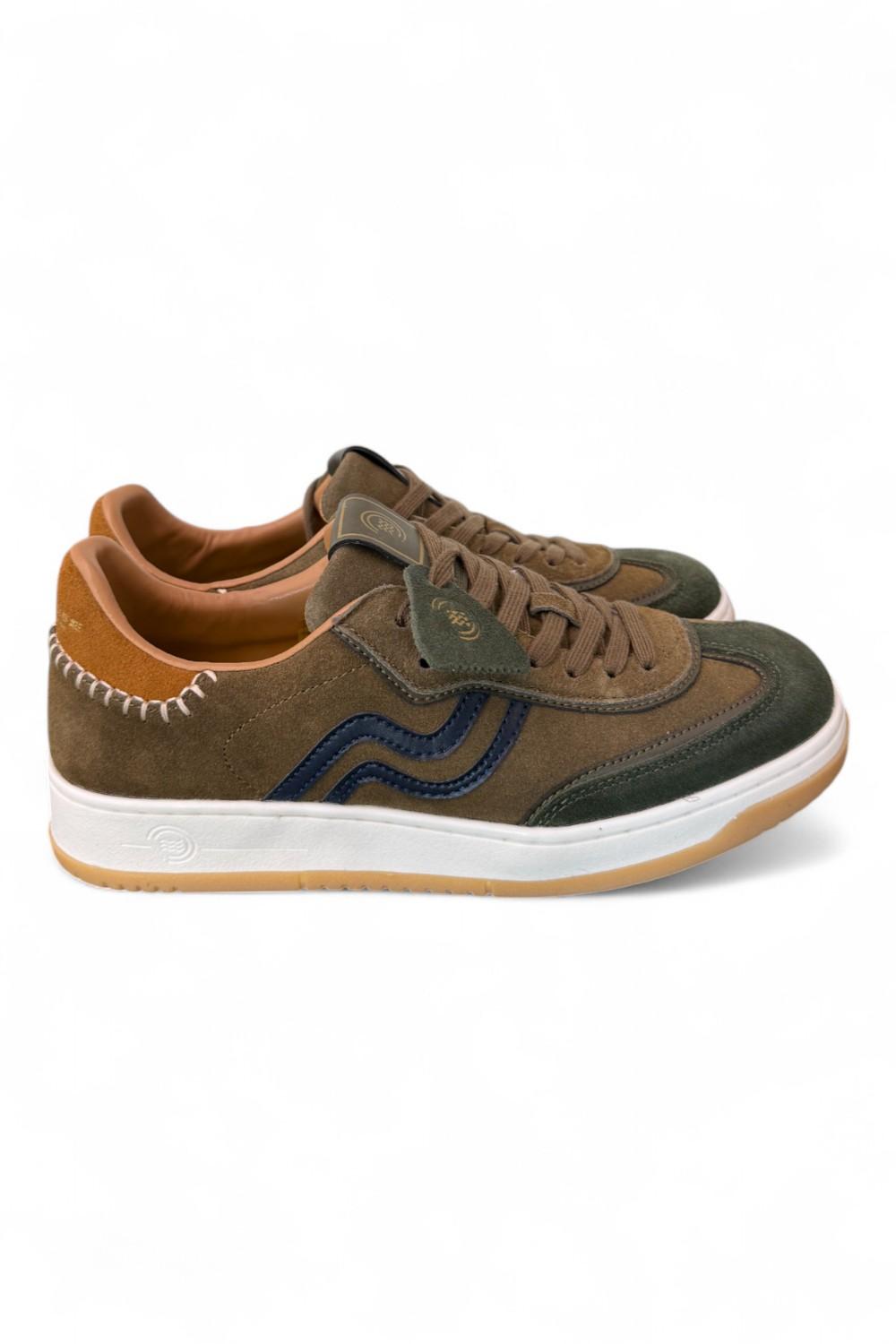 Sneaker uomo Hi suede verde Primabase <BR/> 