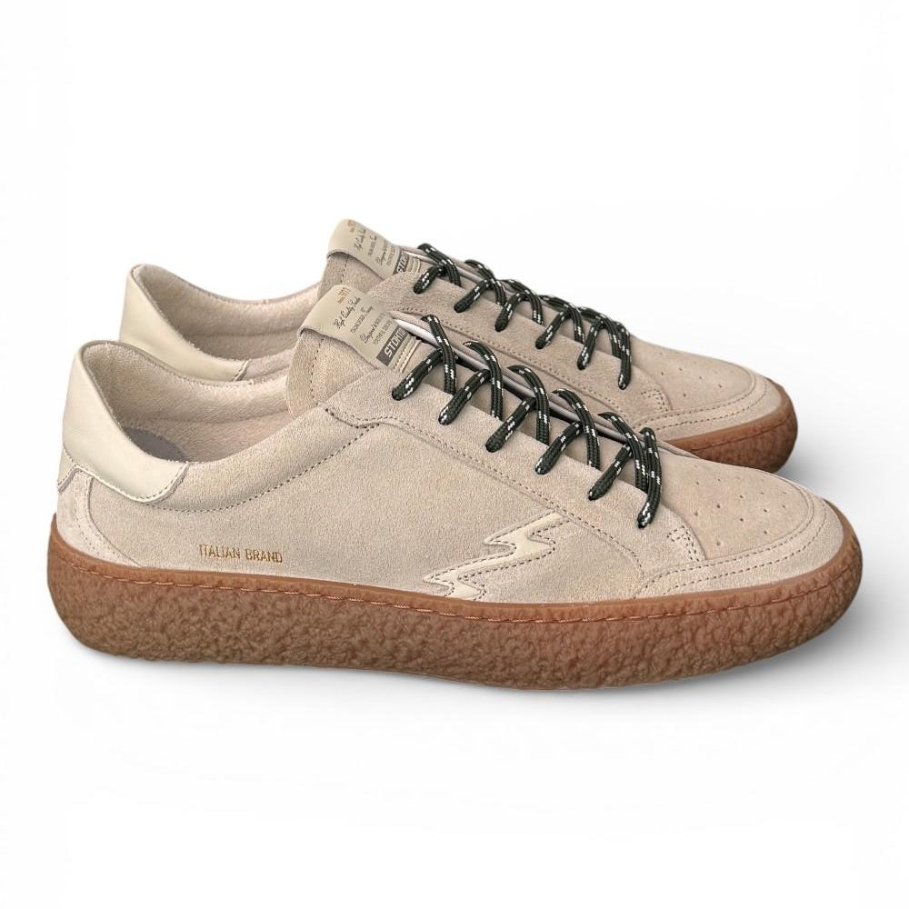 Sneaker uomo Voltio suede sabbia Stokton<BR/> 