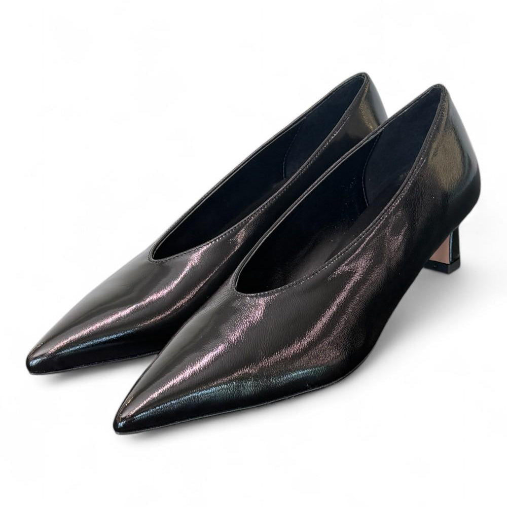 Decolté in naplak nero Bianca Di<BR/> 