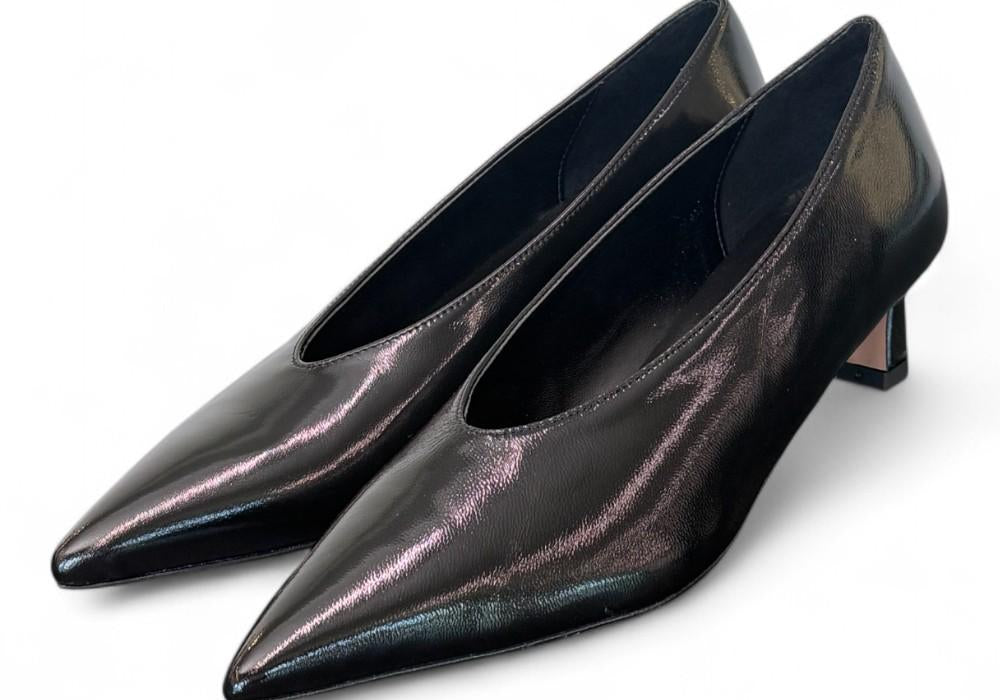 Decolté in naplak nero Bianca Di<BR/> 