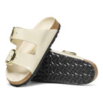 Ciabatta Arizona Big Buckle Shine Ecru  Birkenstock 1021476 
