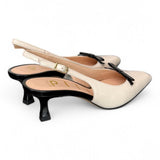 Slingback fiocco color latte Matteo Pitti 