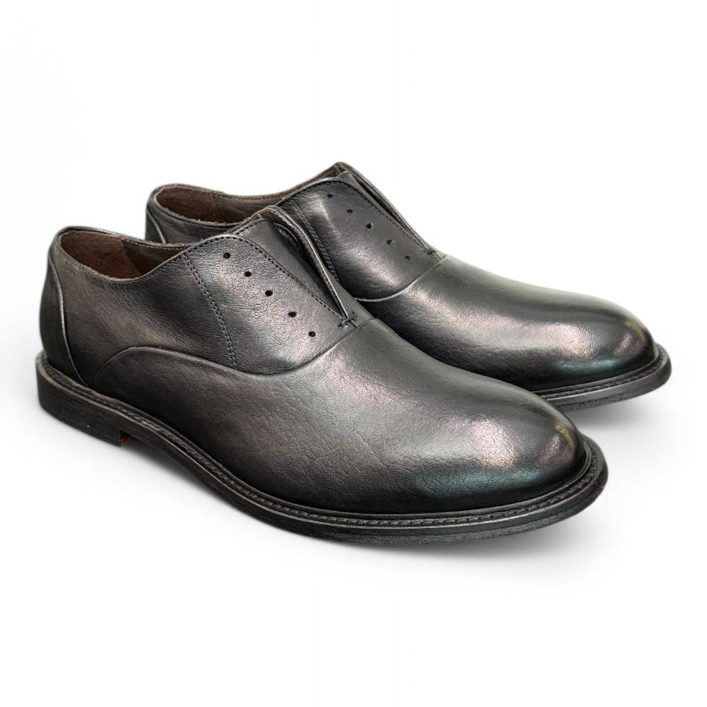Scarpa uomo No-laces nera F.lli Rennella 