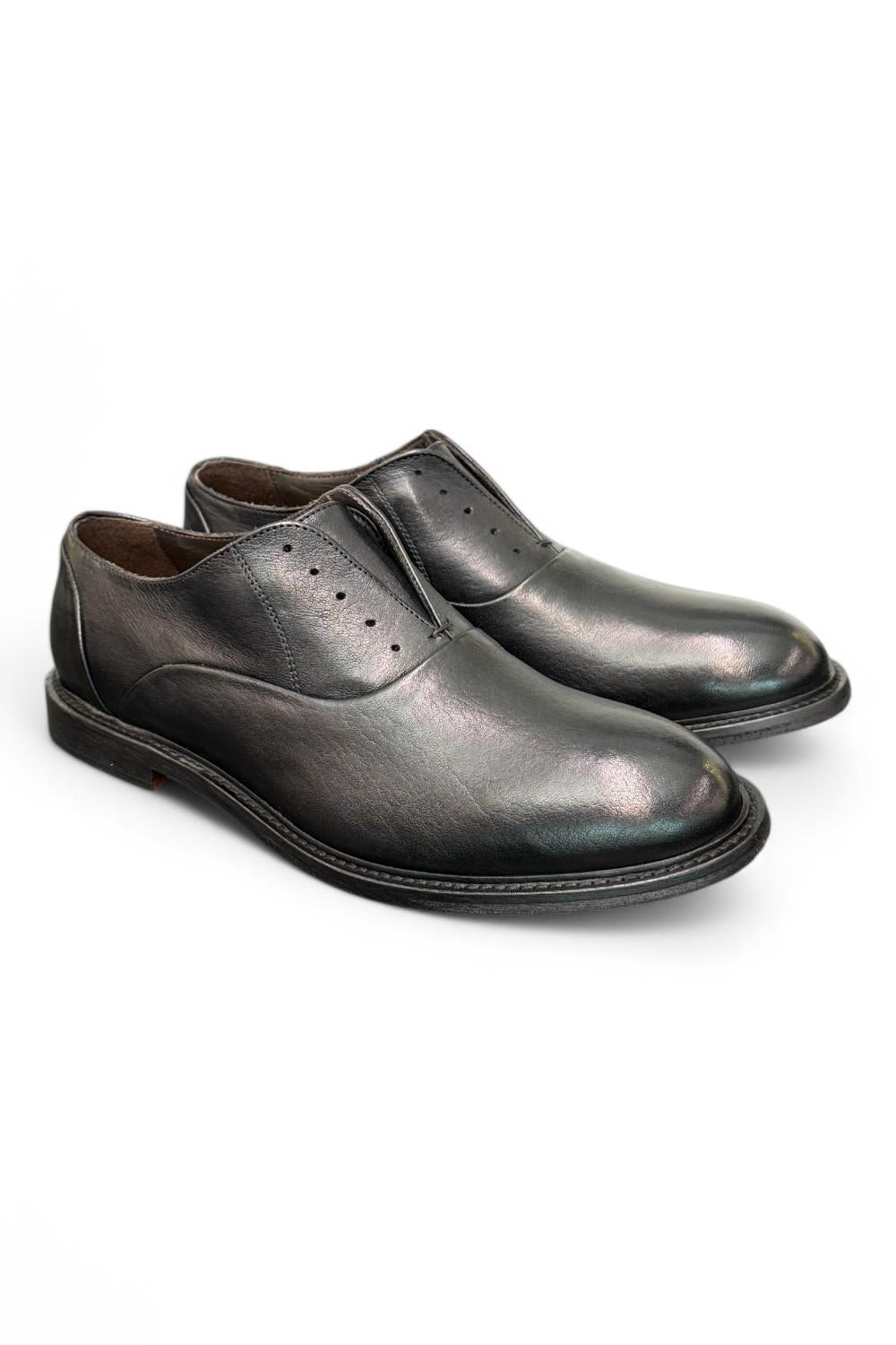 Scarpa uomo No-laces nera F.lli Rennella 