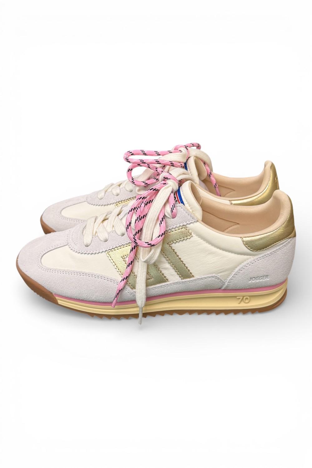 Sneaker Jogger nylon white Back70 