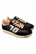 Sneaker donna Back70 Jogger nappa black gold
