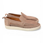 Mocassino cassetta suede intreccio beige Pawelks<BR/> <BR/> 