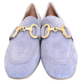 Mocassino suede cielo accessorio Francesco B. 