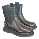 Stivaletto platform fibbia nero Bruno Premi 