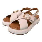 Sandalo incrocio latte Z40 Inuovo<BR/> 