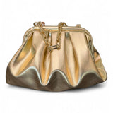 Pochette piccola pouf Scarlet platino 