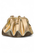 Pochette piccola pouf Scarlet platino