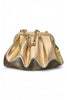 Pochette piccola pouf Scarlet platino