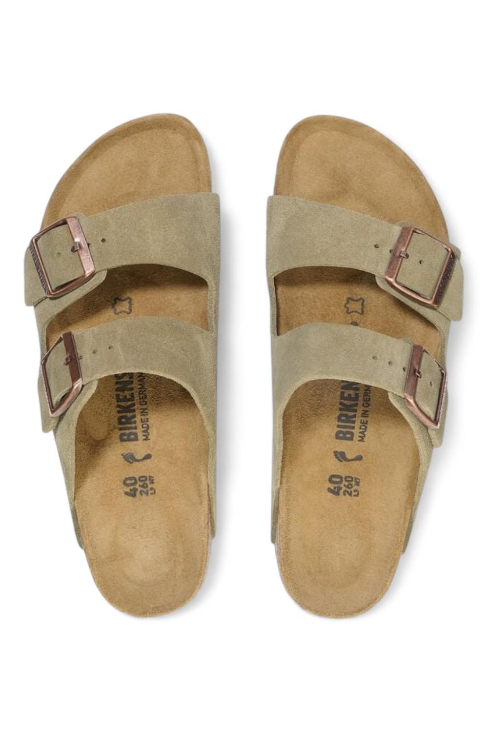 Ciabatta Birkenstock Arizona Suede Taupe 051463 