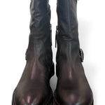 Stivale biker 3/4 nabuk nero Janet<BR/> 