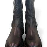 Stivale biker 3/4 nabuk nero Janet<BR/> 