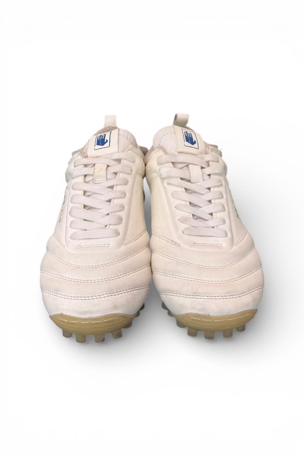 Sneaker sokker pelle bianca blu Nine an Half<BR/> 