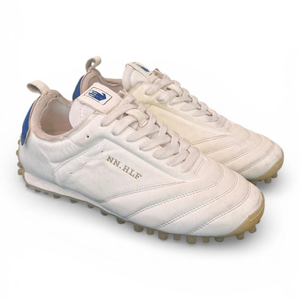 Sneaker sokker pelle bianca blu Nine an Half<BR/> 