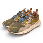 Sneaker uomo Yamano 3 1F06 canvas military Flower Mountain 