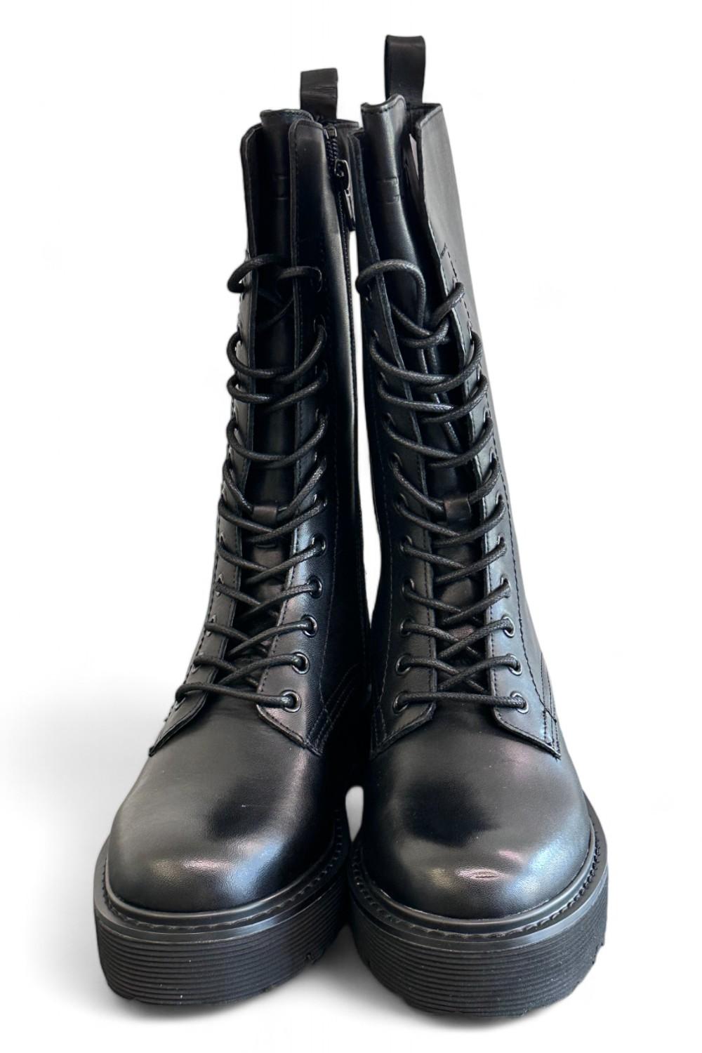 Anfibio 3/4 donna pelle nera Cult 