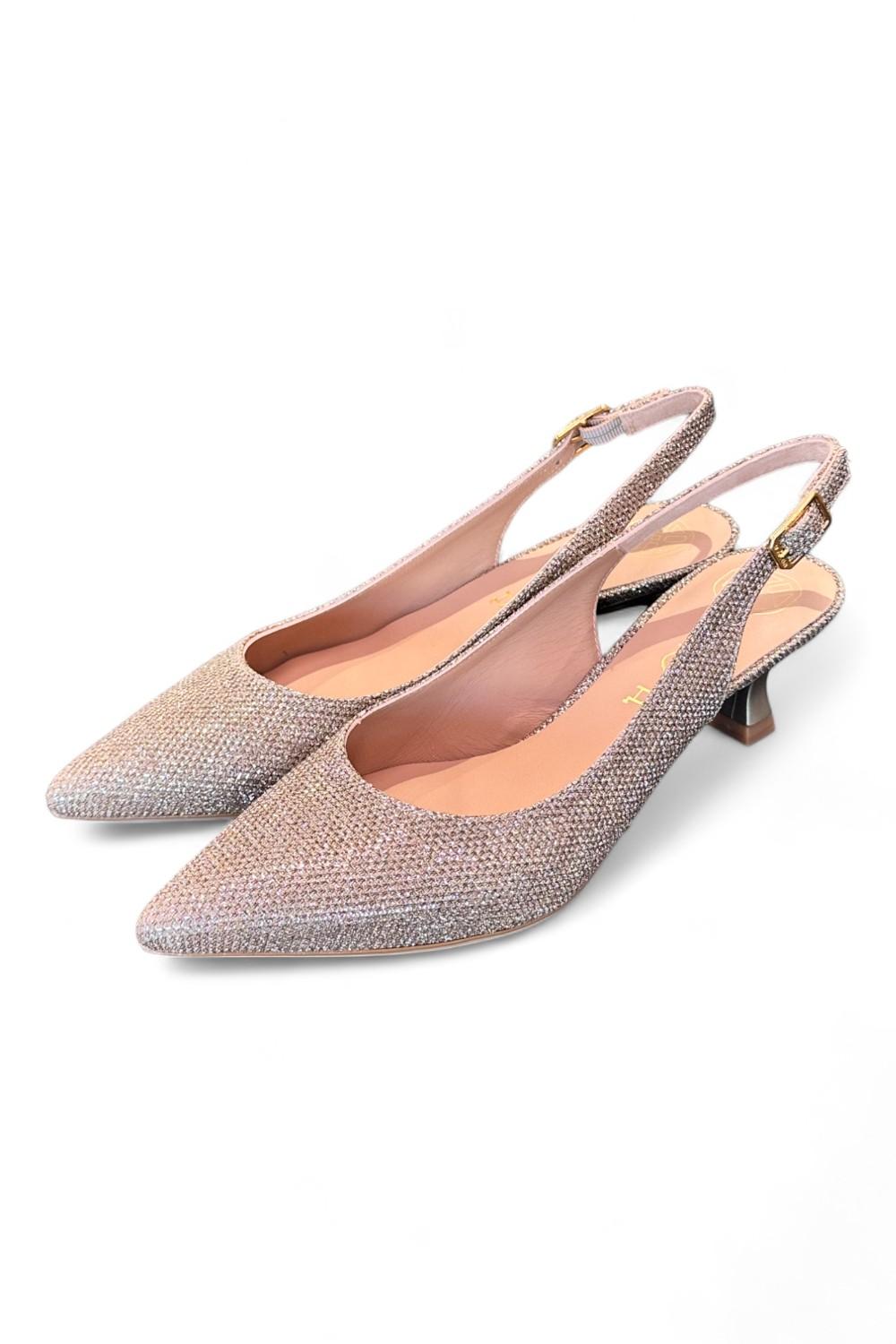 Slingback lux oro tacco 5 Unisa 