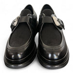 Mocassino ingegnere fibbia nera Zanon 