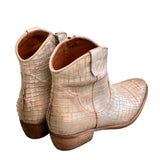 Stivaletto texano intagliato argento Zoe 