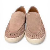 Mocassino cassetta suede intreccio beige Pawelks<BR/> <BR/> 