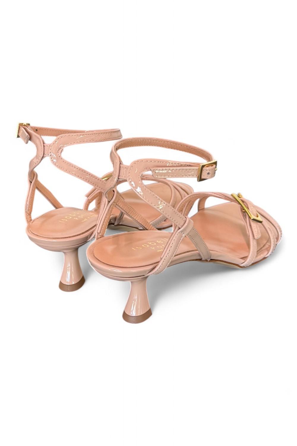 Sandalo mignon vernice nude T50 Isabelle Paris<BR/> 