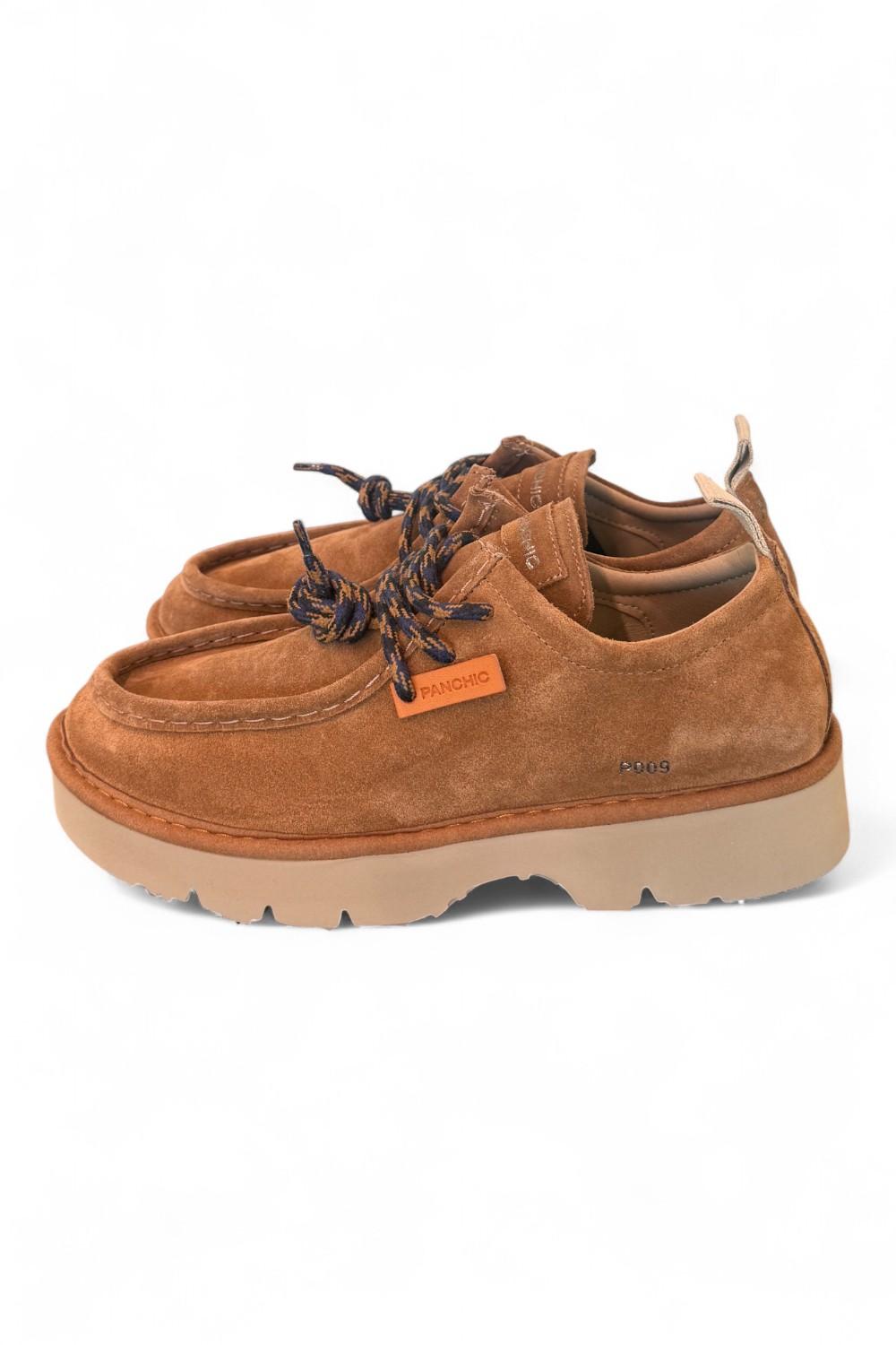 Allacciato uomo Panchic P009 ingegnere suede cognac 