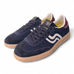 Sneaker uomo low suede blu Primabase <BR/> 
