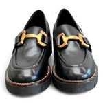 Mocassino accessorio pelle nera Anima 