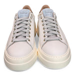 Sneaker donna Stokton pelle bianca platform 